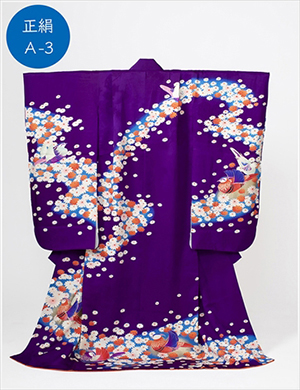 美しい艶の高貴紫・花・おしどり