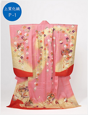 虹色ピンク・花・鞠・鼓